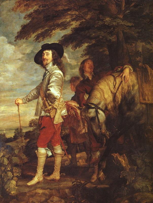 DYCK, Sir Anthony Van Charles I: King of England at the Hunt drh France oil painting art